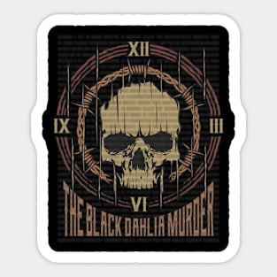 The Black Dahlia Murder Vintage Skull Sticker